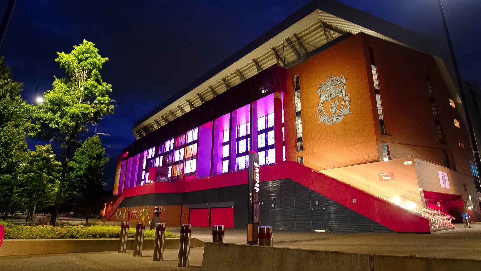 Anfield lights up pink as part of Southport tragedy solidarity