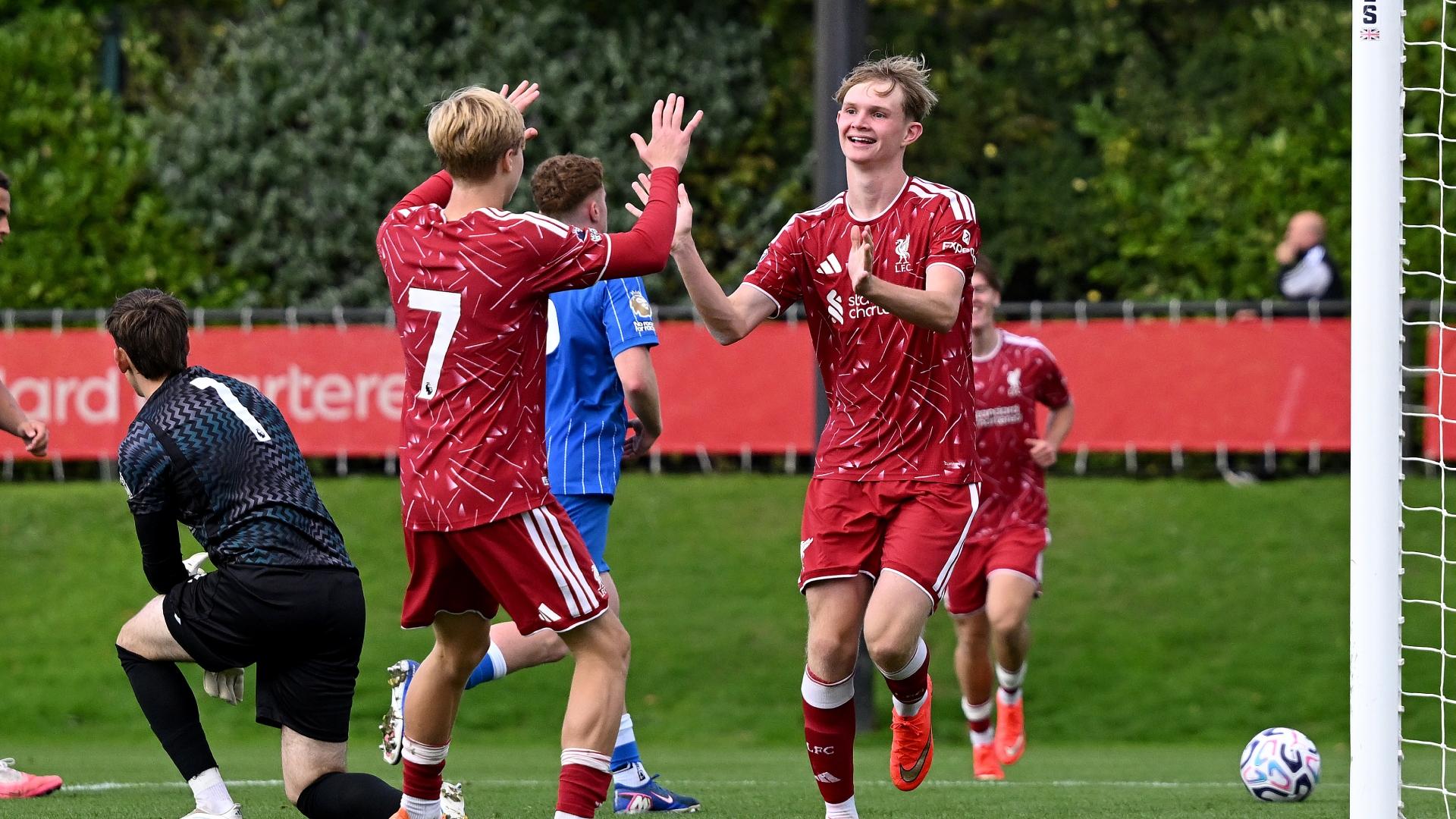 Watch U21s highlights: Liverpool 5-1 Brighton & Hove Albion