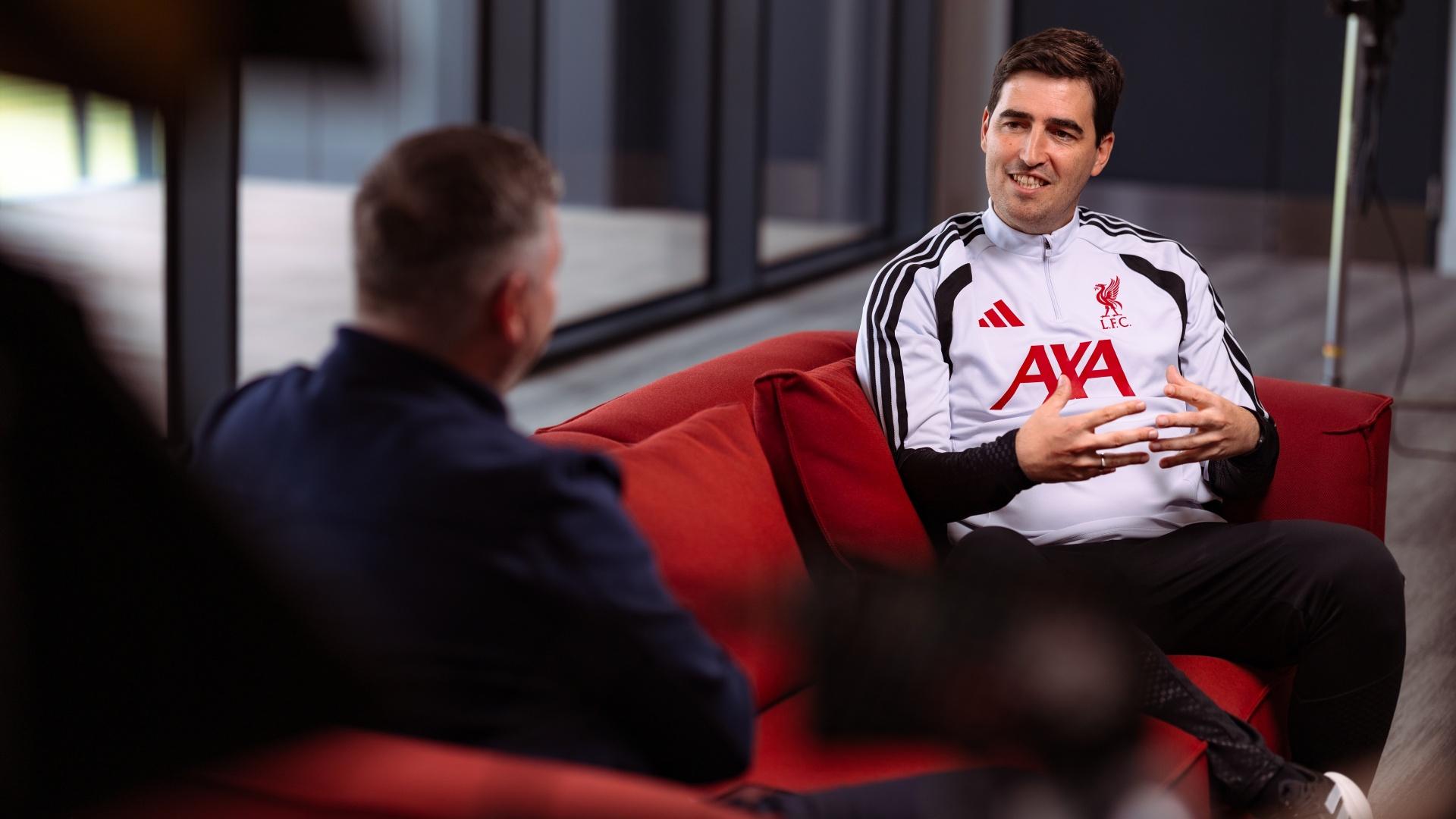Watch part two of Andoni Iraola's first interview as Liverpool head coach