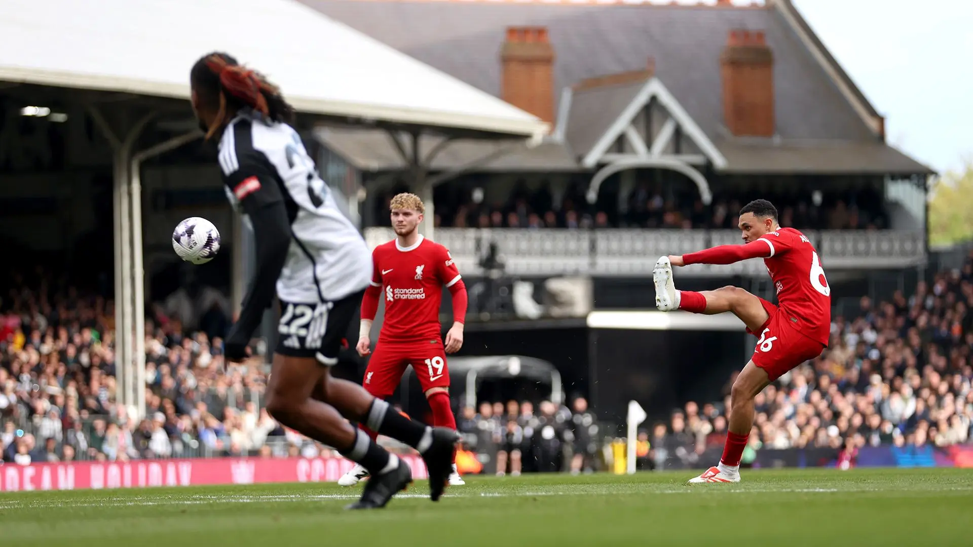 Trent Alexander-Arnold on 'huge' Fulham win, free-kick technique, Premier League title race and more
