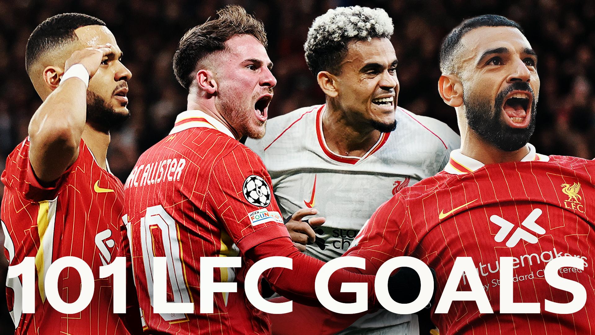 Compilation: Watch Liverpool's 101 goals so far this season