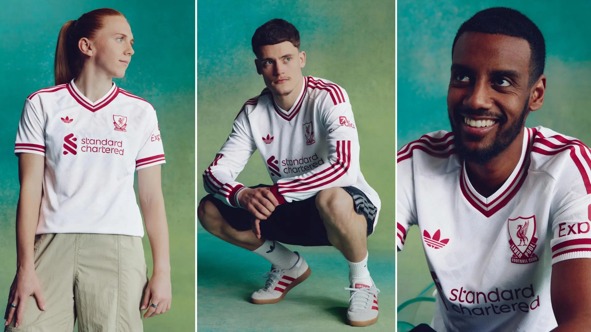 Gallery: Liverpool players model new 2026-27 adidas away shirt