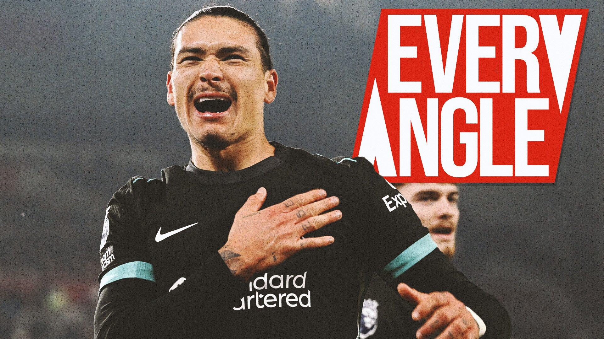 Watch every angle of Darwin Nunez's second Brentford strike