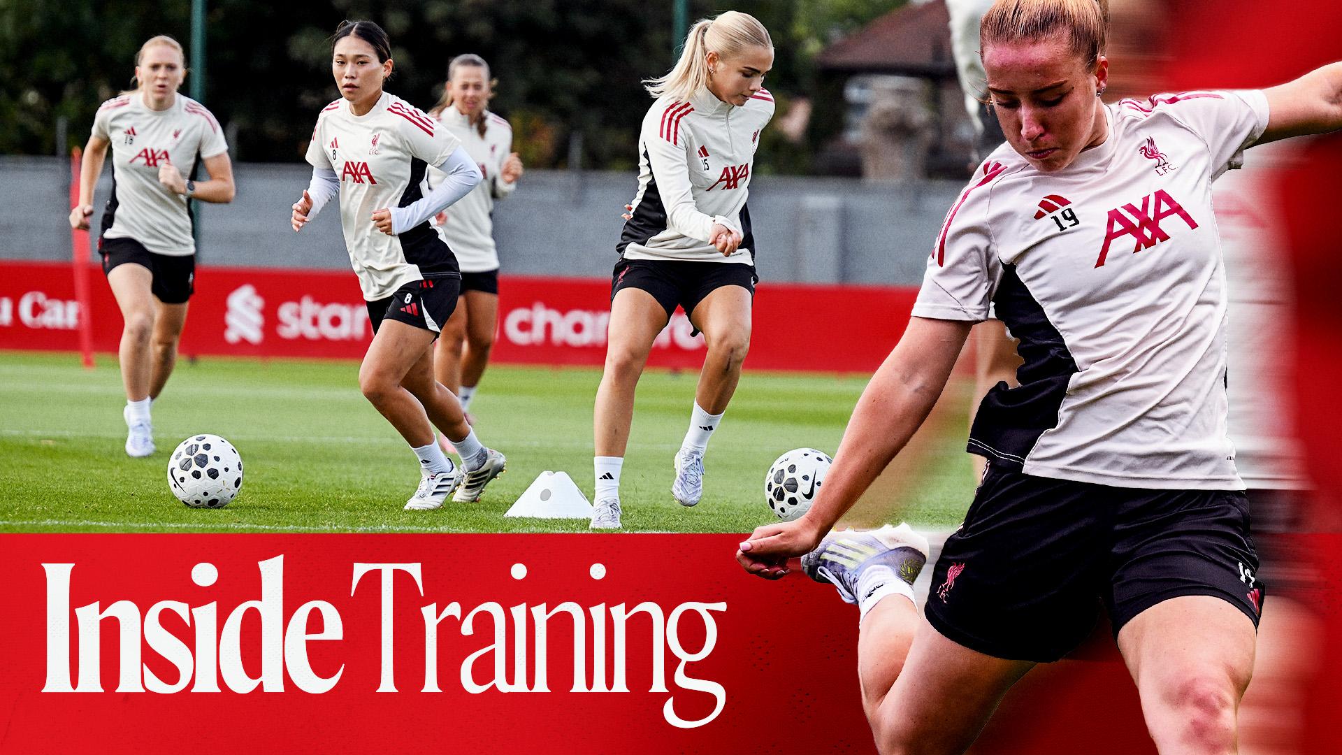 Inside Training: New signings involved as LFC Women get set for Anfield derby
