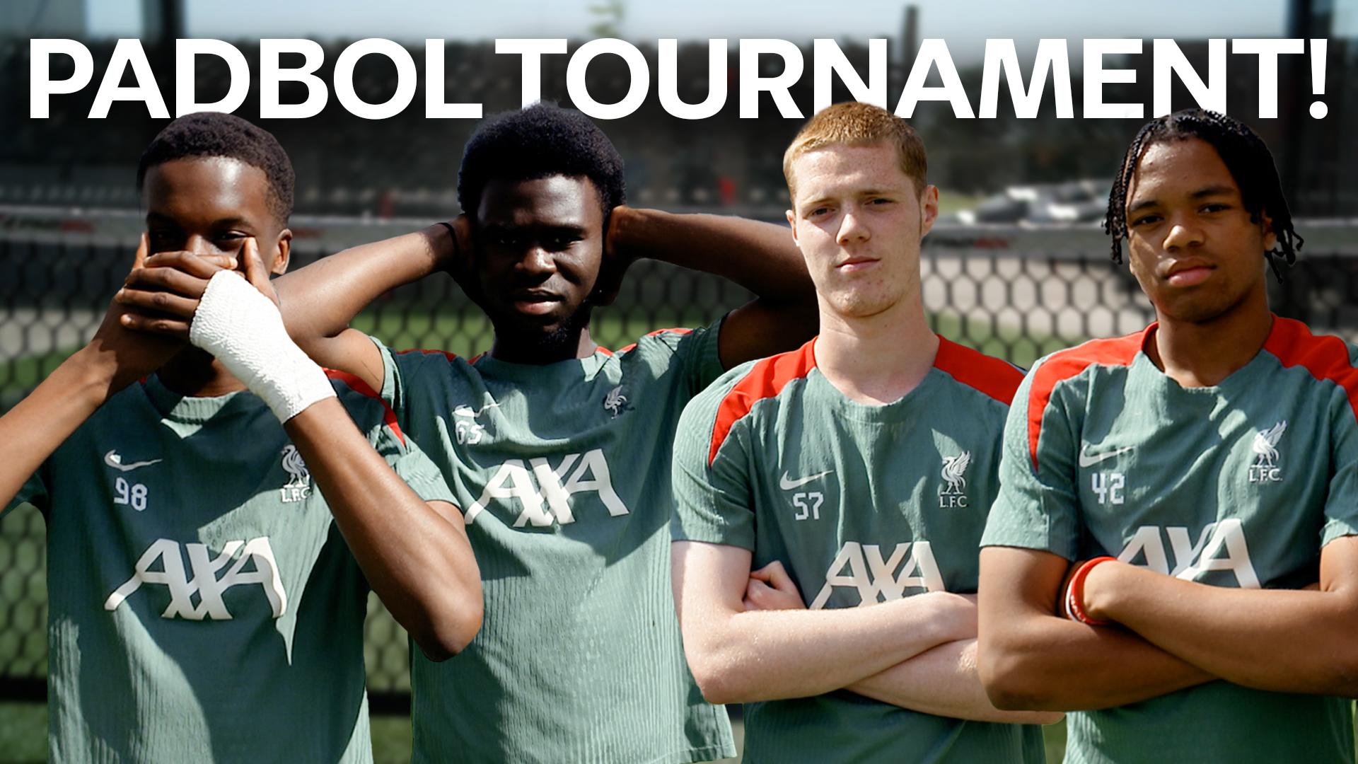 Watch: Liverpool U21s players take part in intense Padbol tournament