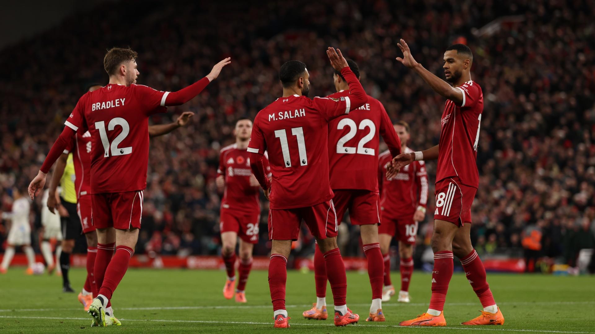 Salah and Gravenberch strike for Liverpool in Premier League win over Aston Villa