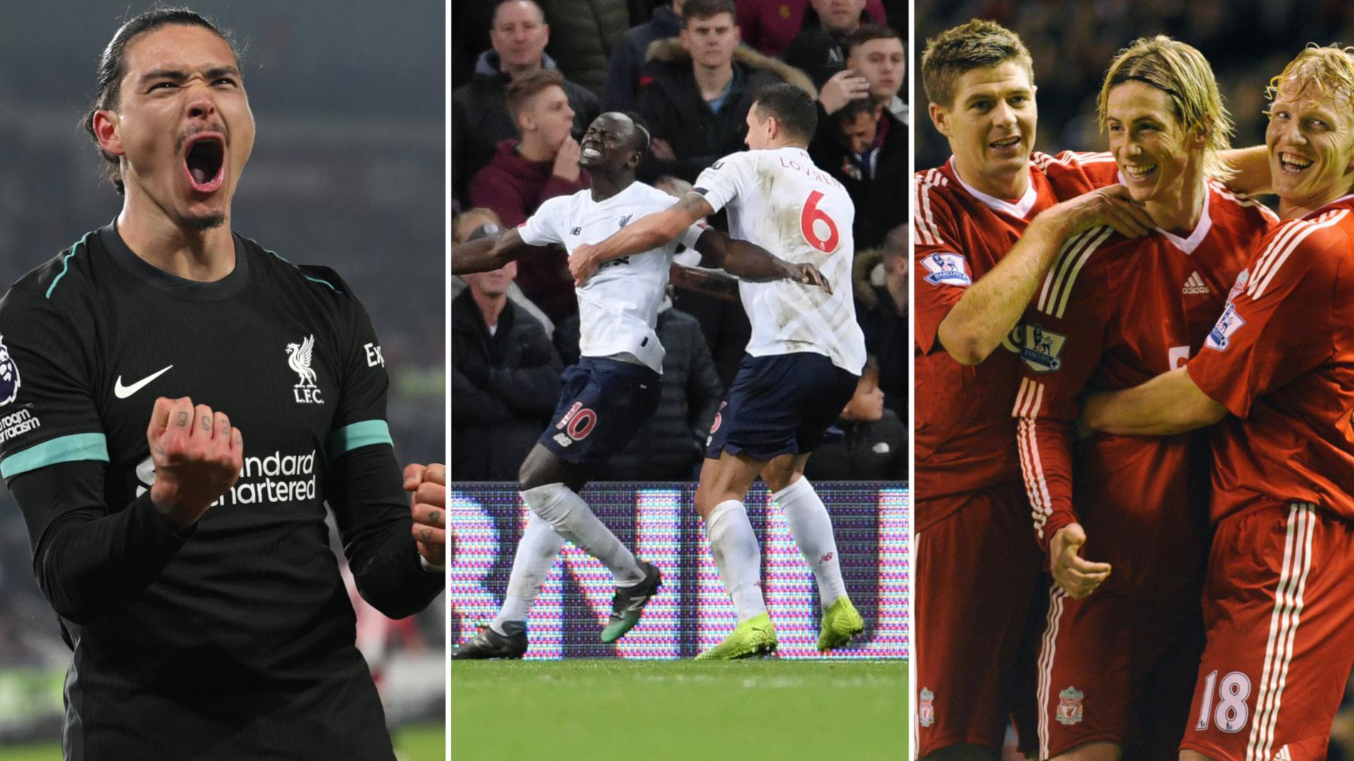 Nunez now joint-second… Liverpool's stoppage-time Premier League scorers