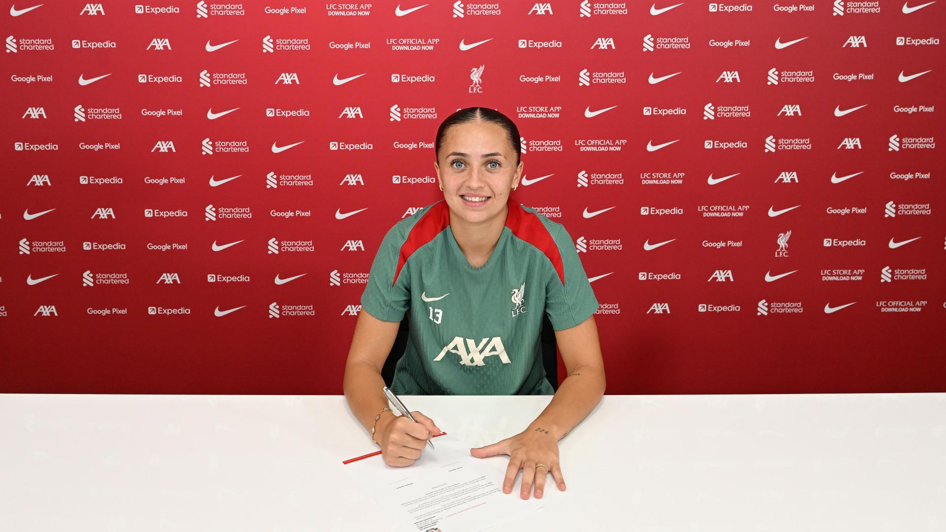 Mia Enderby signs new Liverpool FC Women contract