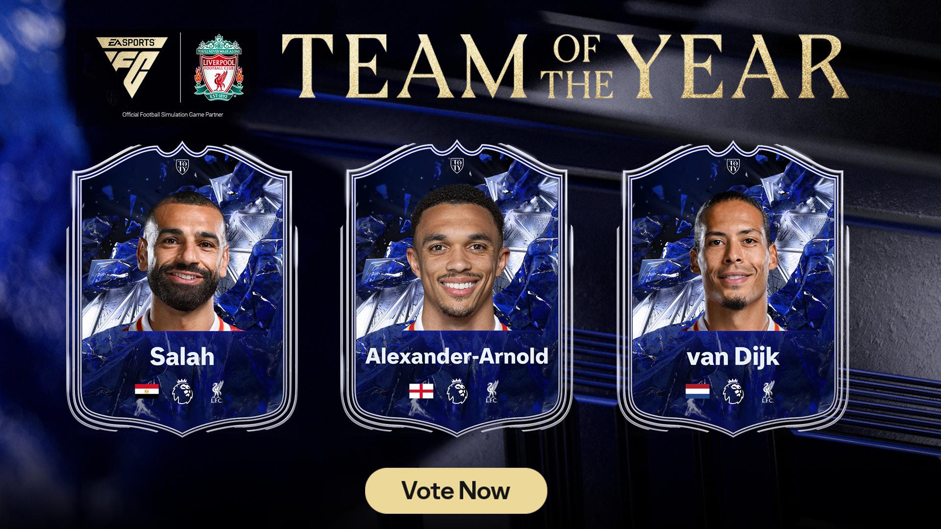 Three Reds nominated for EA SPORTS FC™ 25 Team of the Year