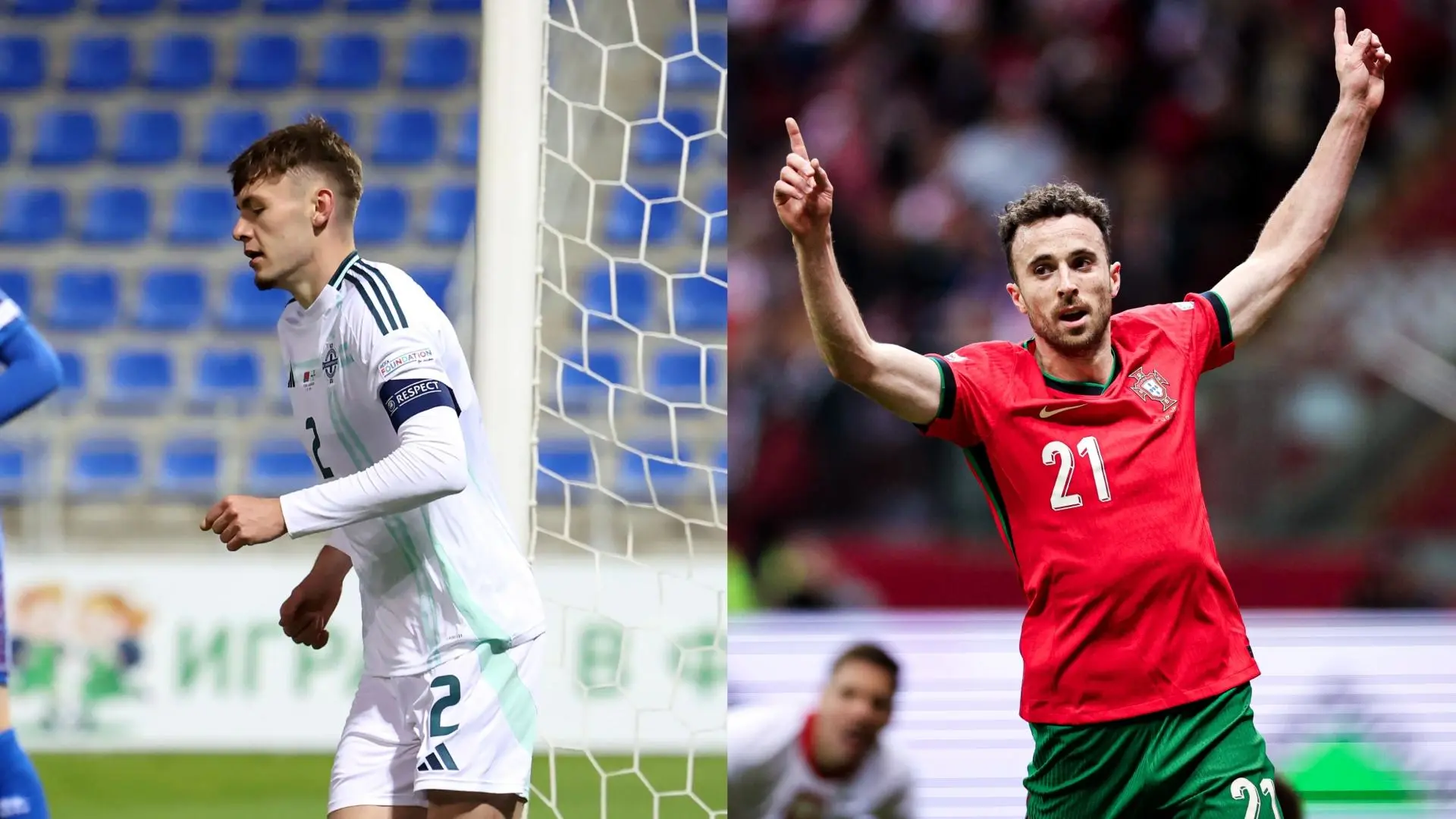 Internationals: Bradley captains Northern Ireland, Jota aids Portugal win
