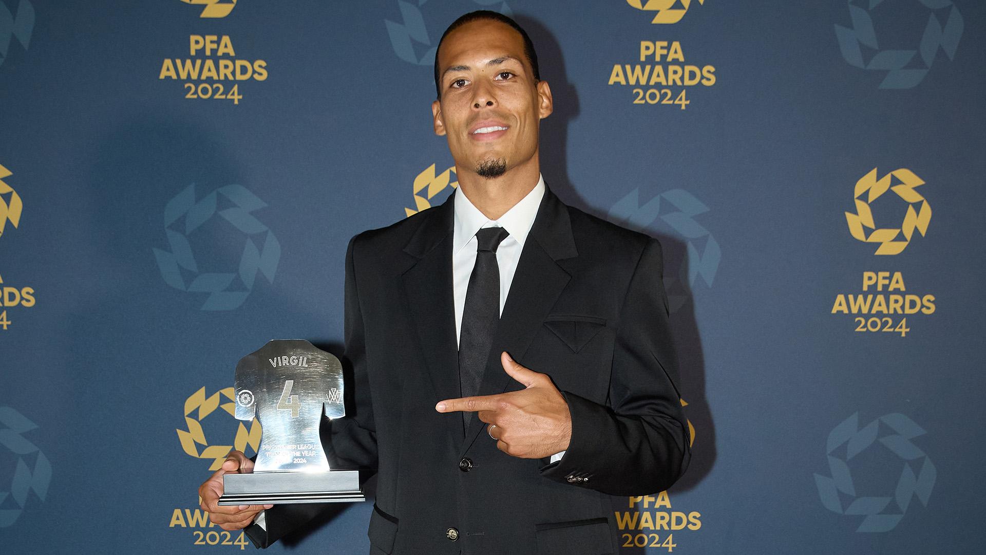 Virgil van Dijk named in PFA Team of the Year for 2023-24