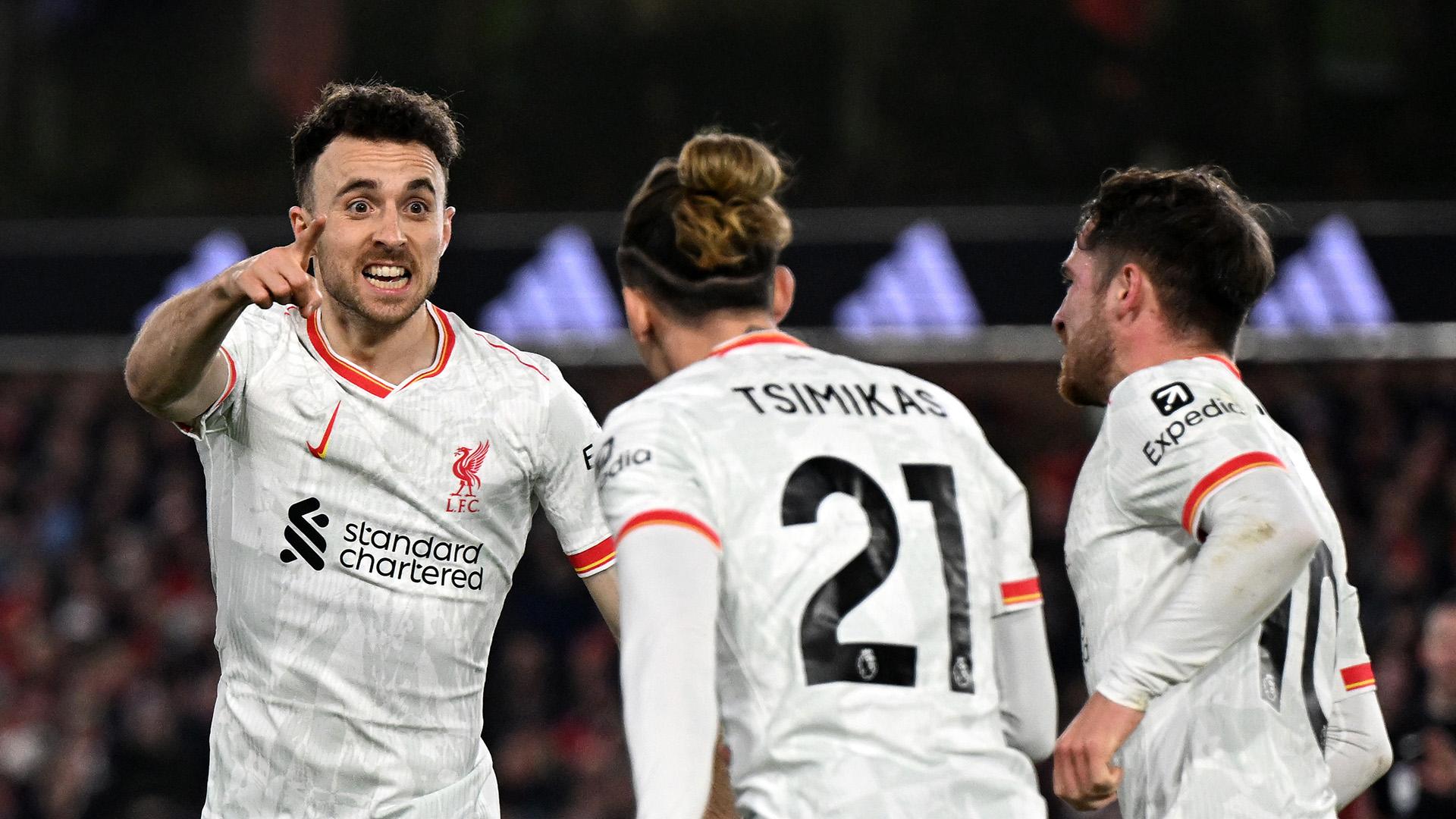 In photos: Jota and Tsimikas' instant impact as subs against Forest