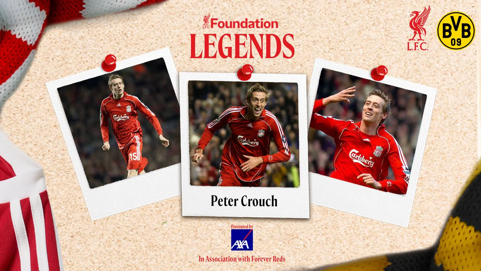 Peter Crouch completes LFC Legends squad for Anfield charity match