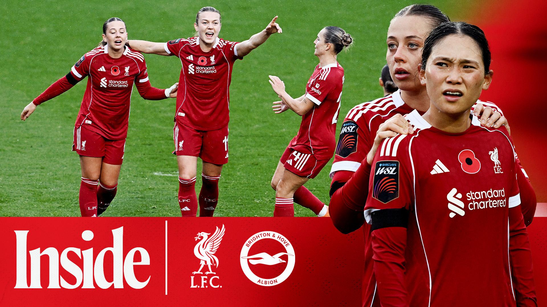 Inside: Behind the scenes of Liverpool 1-1 Brighton in WSL
