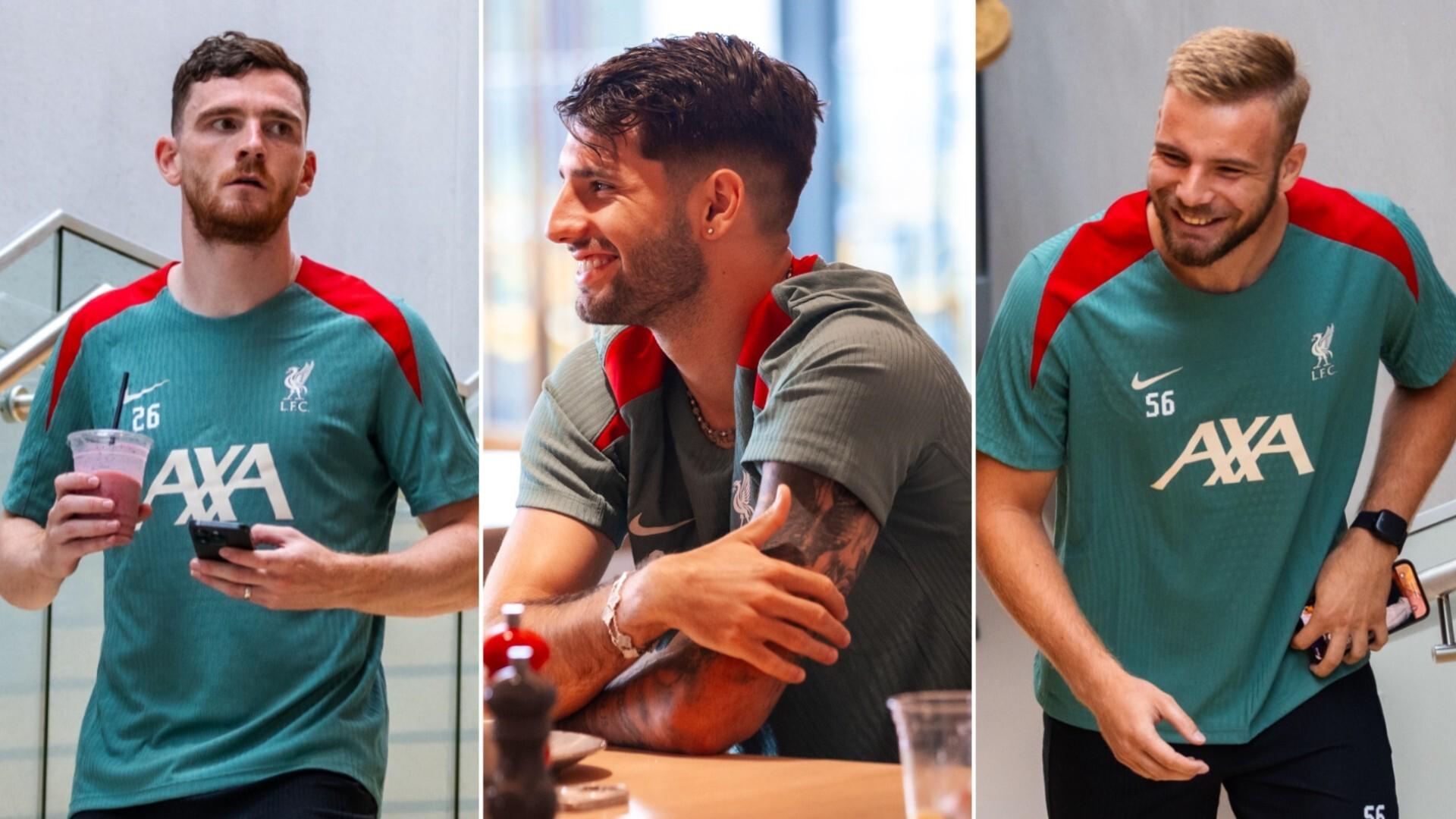 Photos: Jaros, Robertson and Szoboszlai report for pre-season at AXA Training Centre