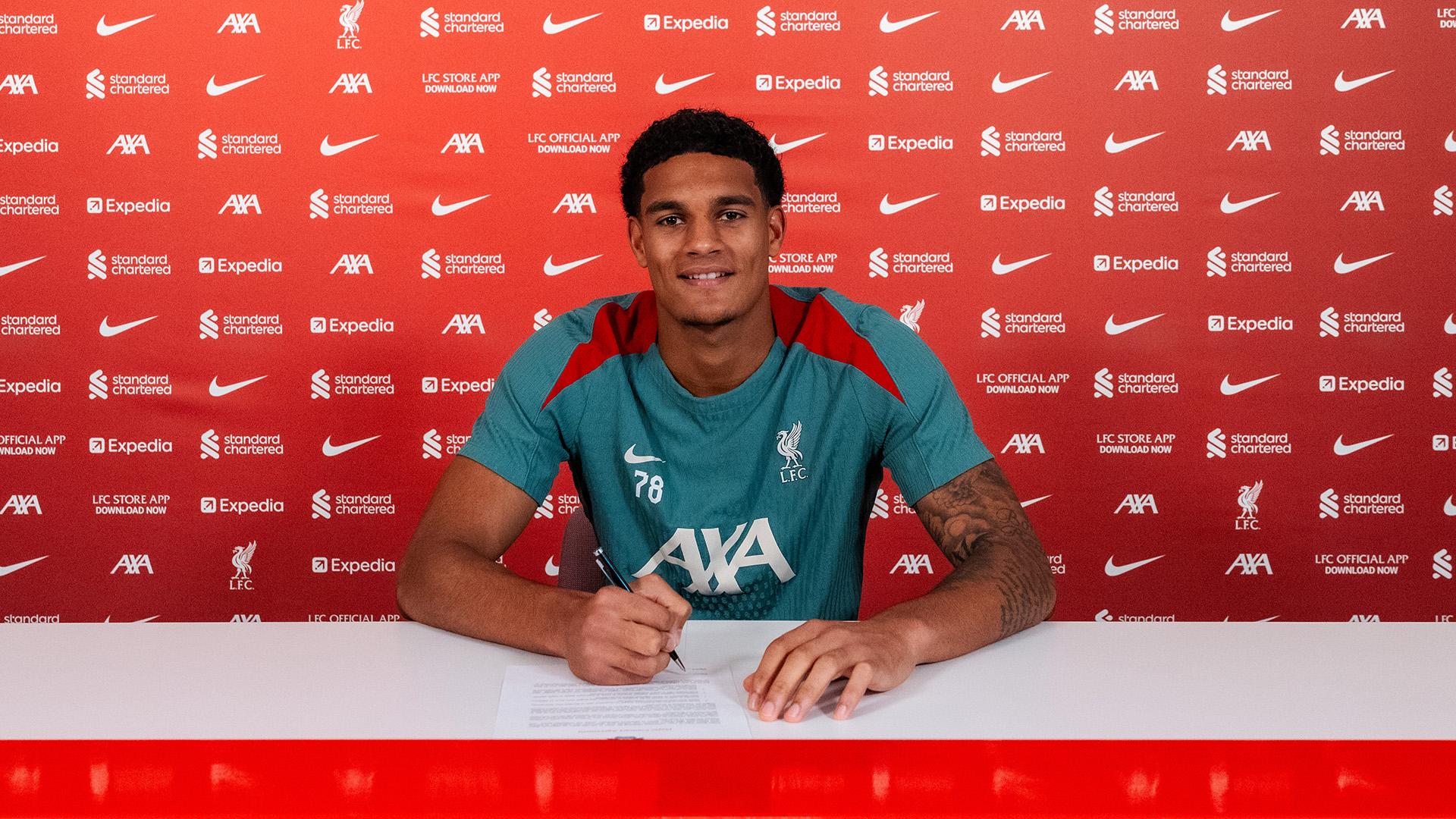 Jarell Quansah signs new long-term contract with Liverpool FC