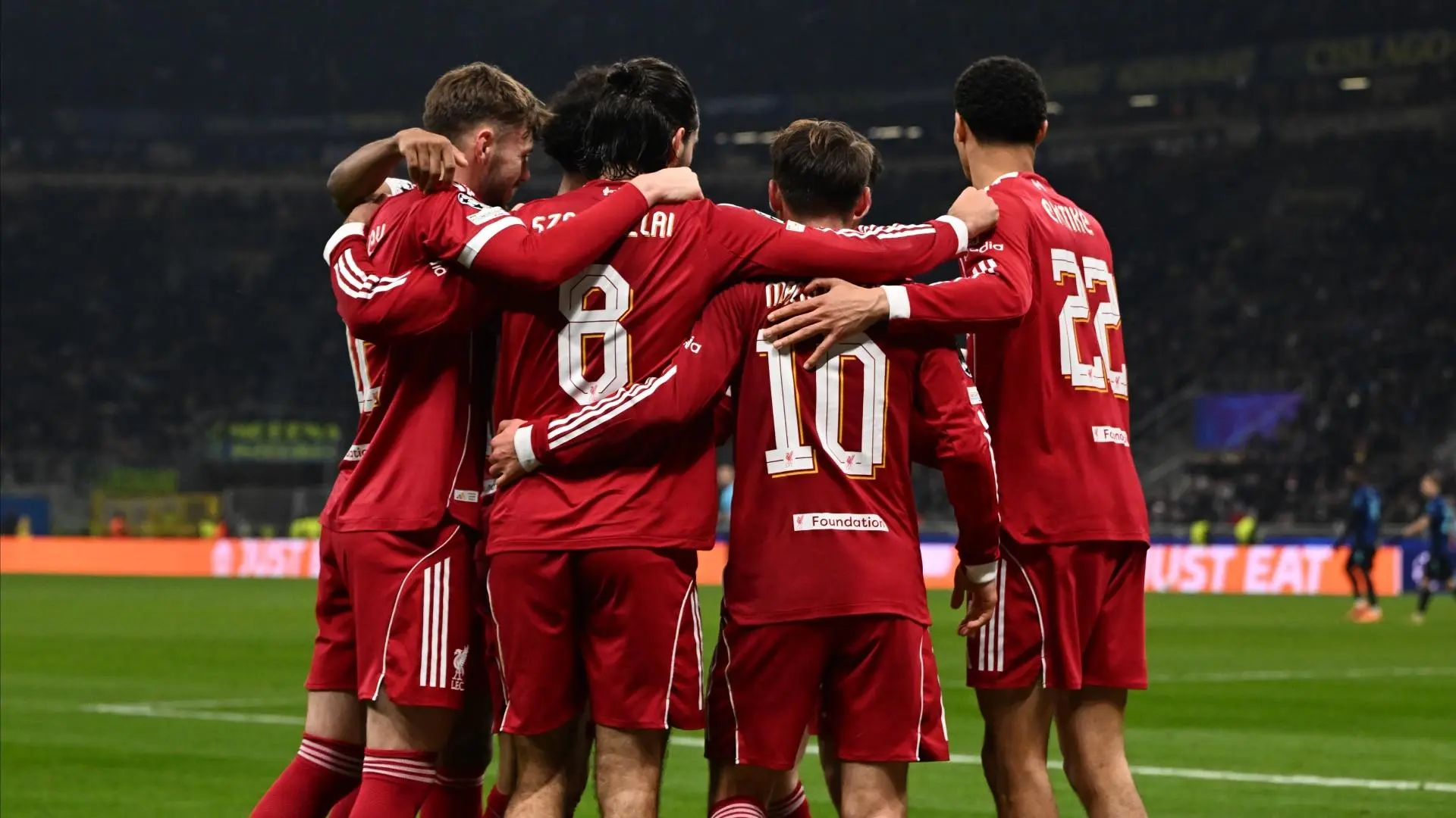 Who was Liverpool's Carlsberg Player of the Match against Internazionale?