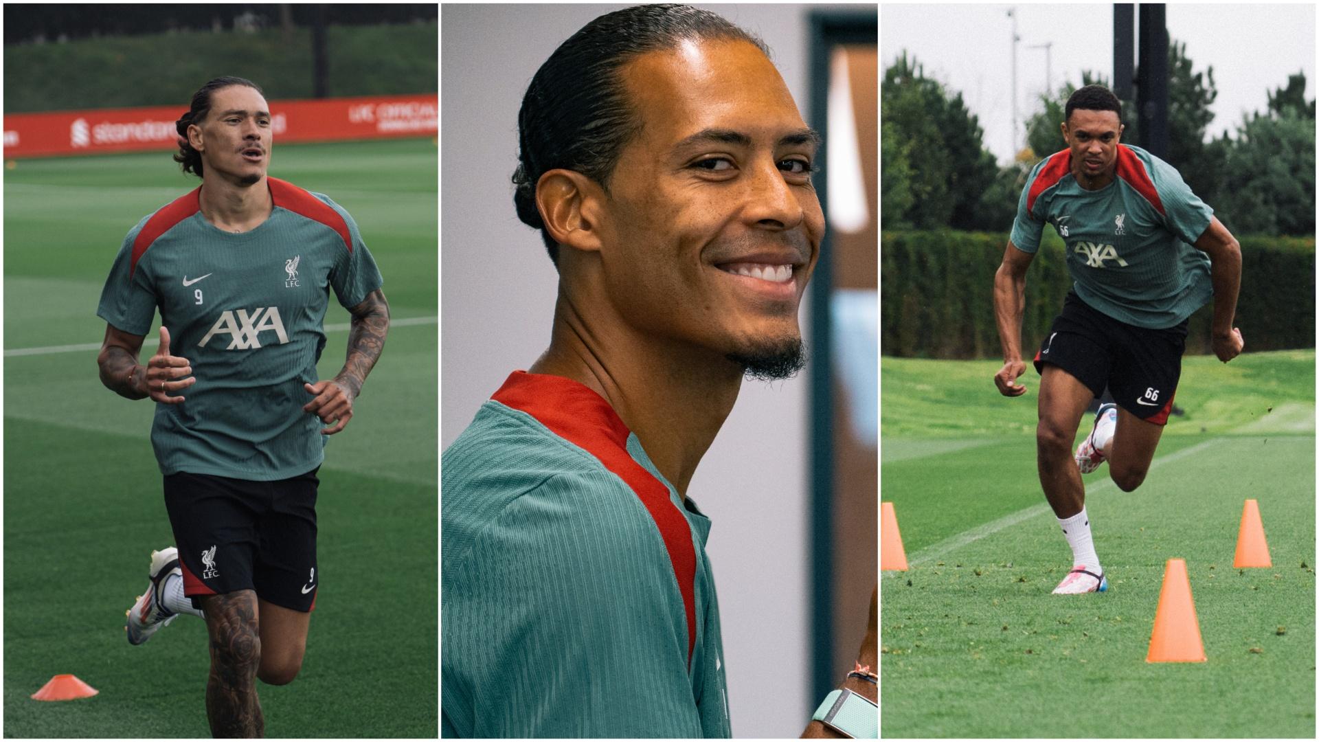 Photos: Six Liverpool players begin pre-season training