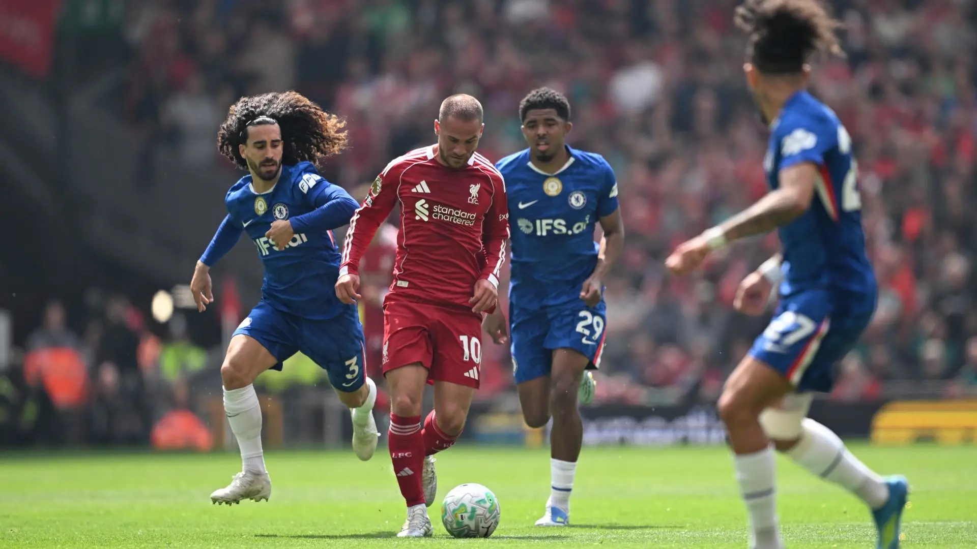 Liverpool draw 1-1 with Chelsea at Anfield