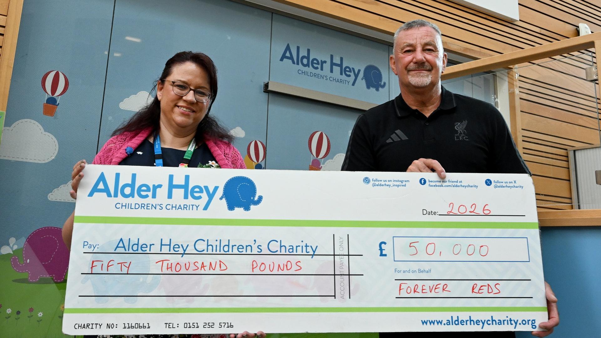 Forever Reds make record donation to local charities - bringing total to more than £500,000