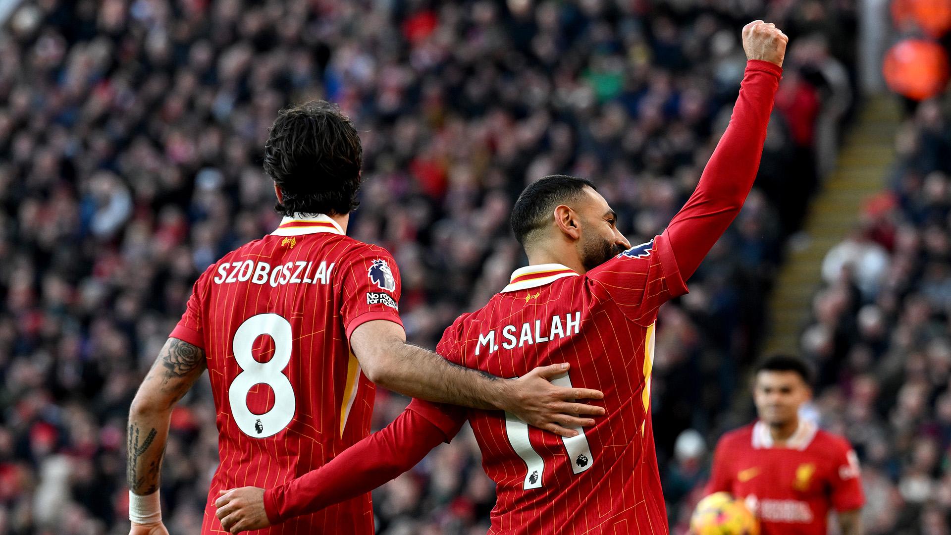 Mo Salah and Dominik Szoboszlai up for Premier League Player of the Month