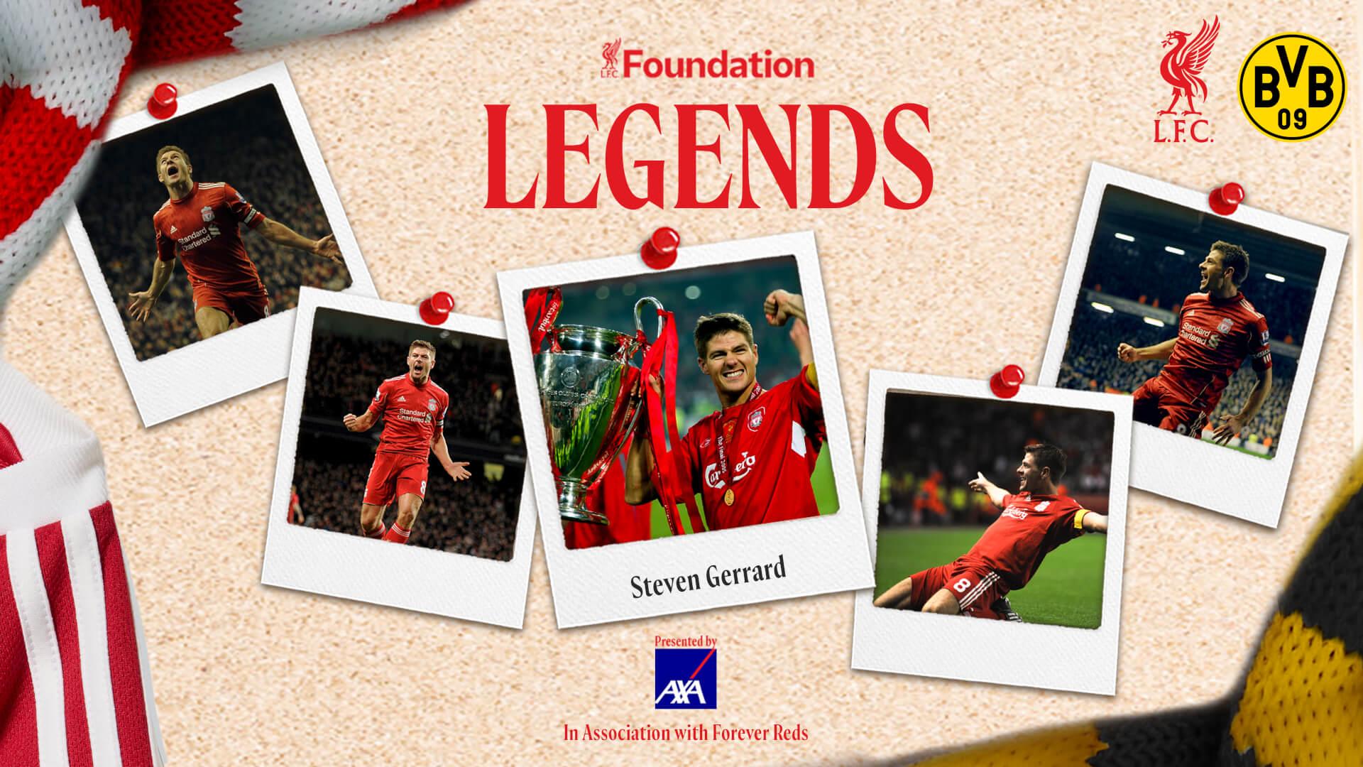 Steven Gerrard confirmed to play for LFC Legends v Borussia Dortmund