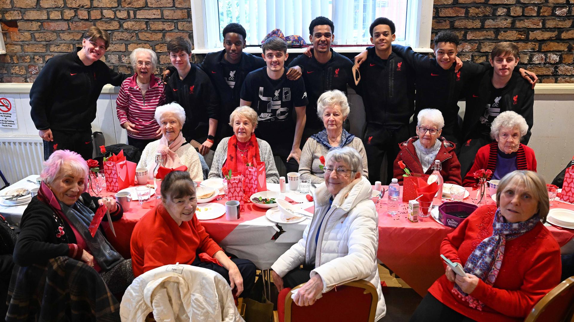Academy players help provide special Valentine's lunch for local community