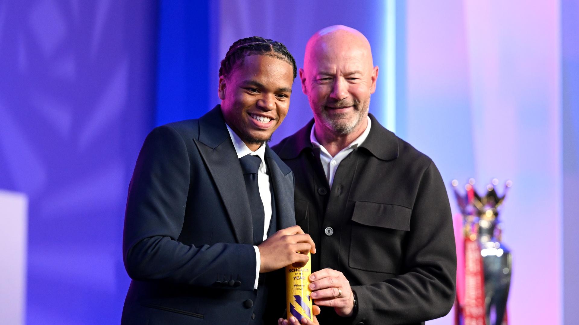 Rio Ngumoha wins Premier League Debutant of the Season and Scholar of the Year awards