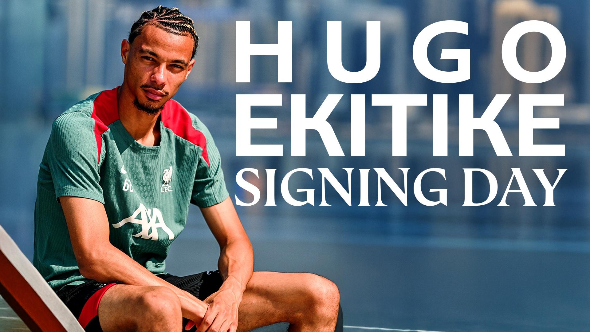 Watch: Behind the scenes of Hugo Ekitike's Liverpool transfer