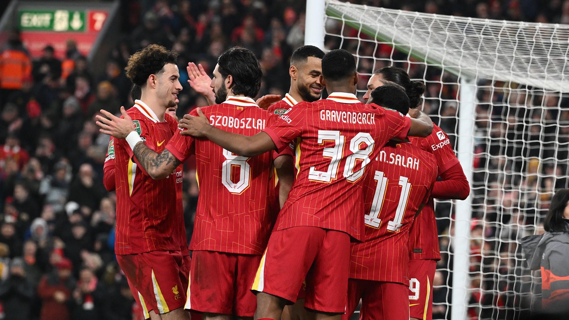 Liverpool 4-0 Tottenham: Watch Carabao Cup highlights and full 90 minutes