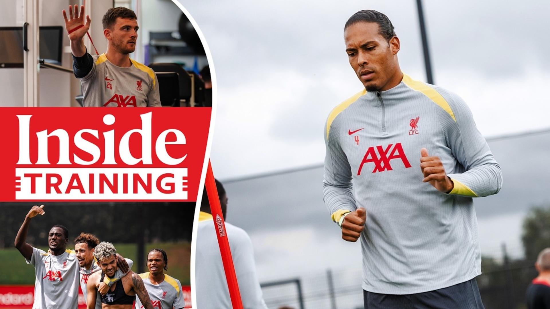 Inside Training: Watch the best bits from a very competitive pre-season session
