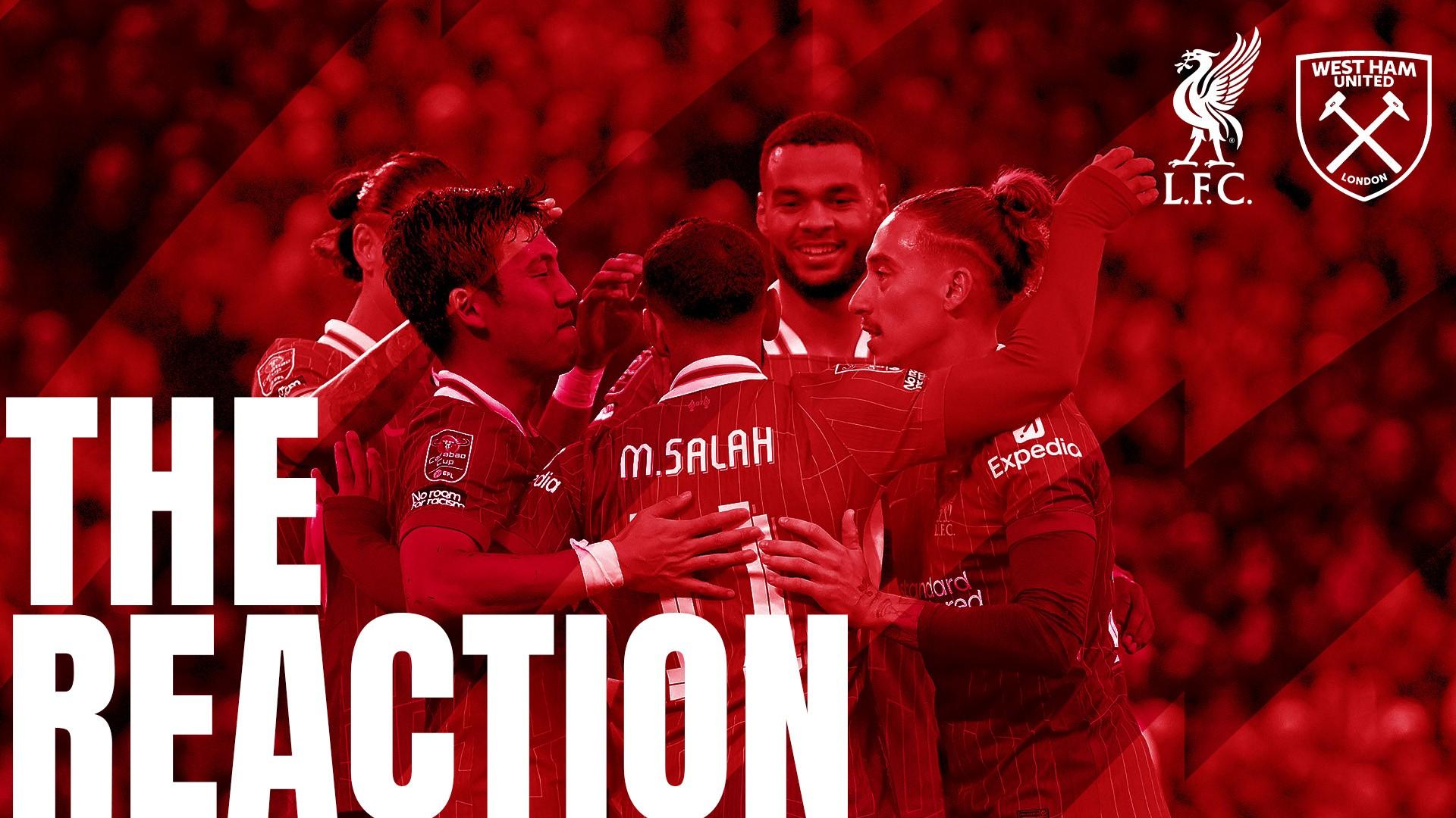Hear from Slot, Jones and Jota in 'The Reaction' after Liverpool 5-1 West Ham
