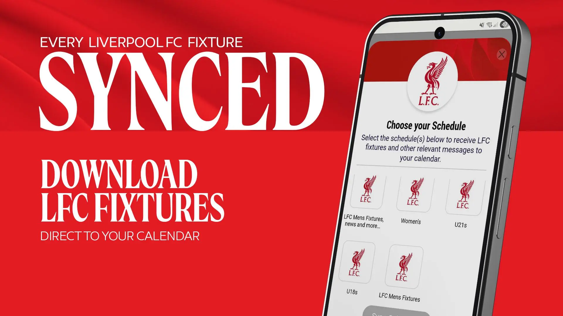 Download now: Stay up-to-date with the official LFC eCalendar