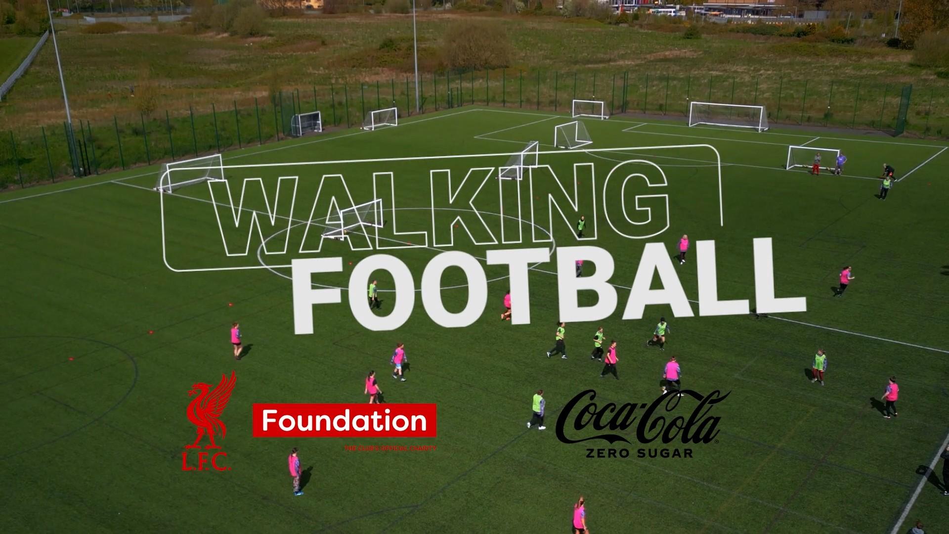 Watch: Natasha Dowie and Becky Easton join LFC Foundation's walking football session