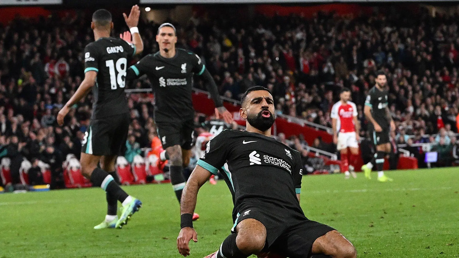 Match photos: Virgil van Dijk and Mohamed Salah equalisers earn Reds' 2-2 draw at Arsenal