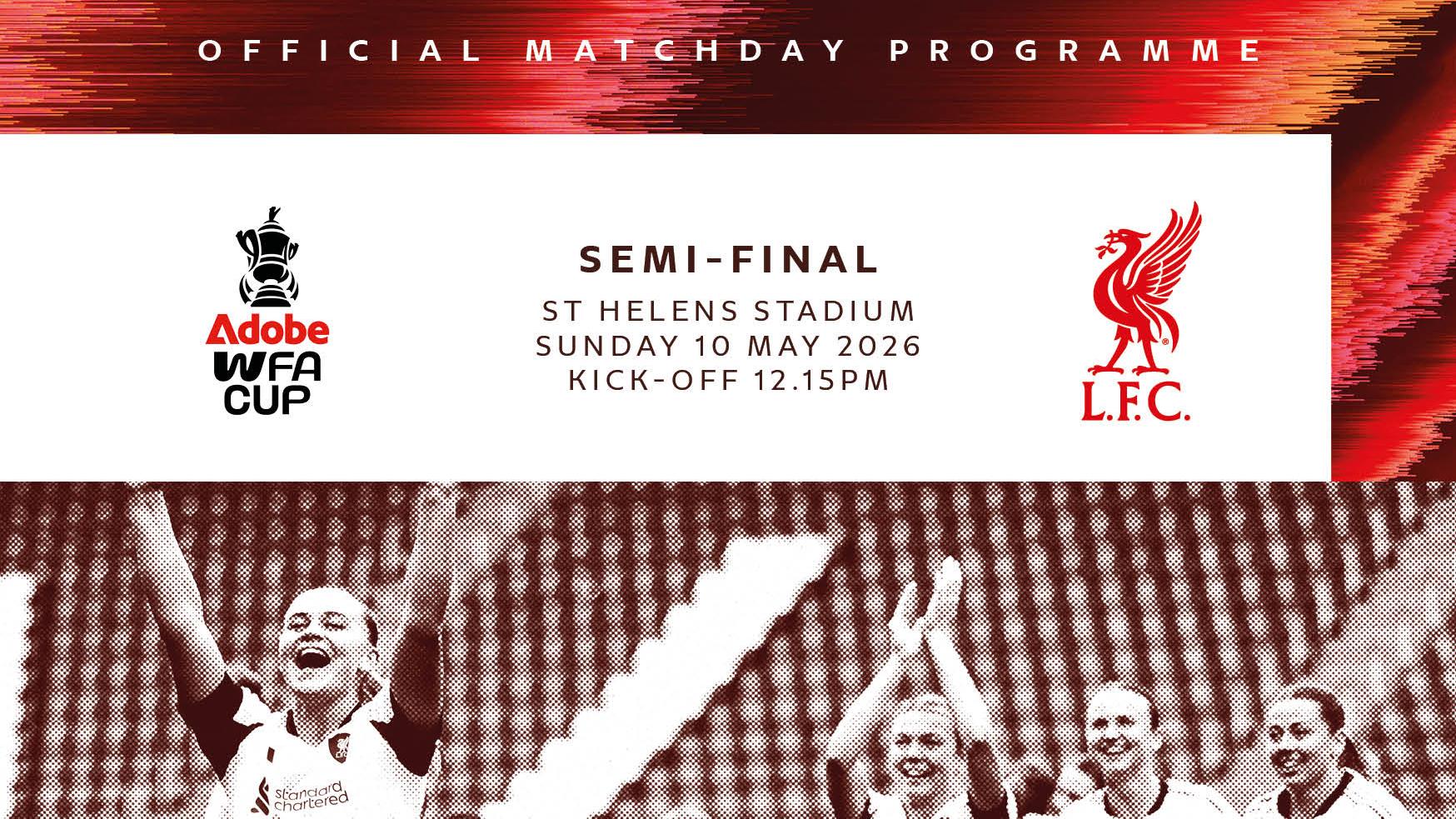 Liverpool v Brighton: Get your Women's FA Cup semi-final matchday programme