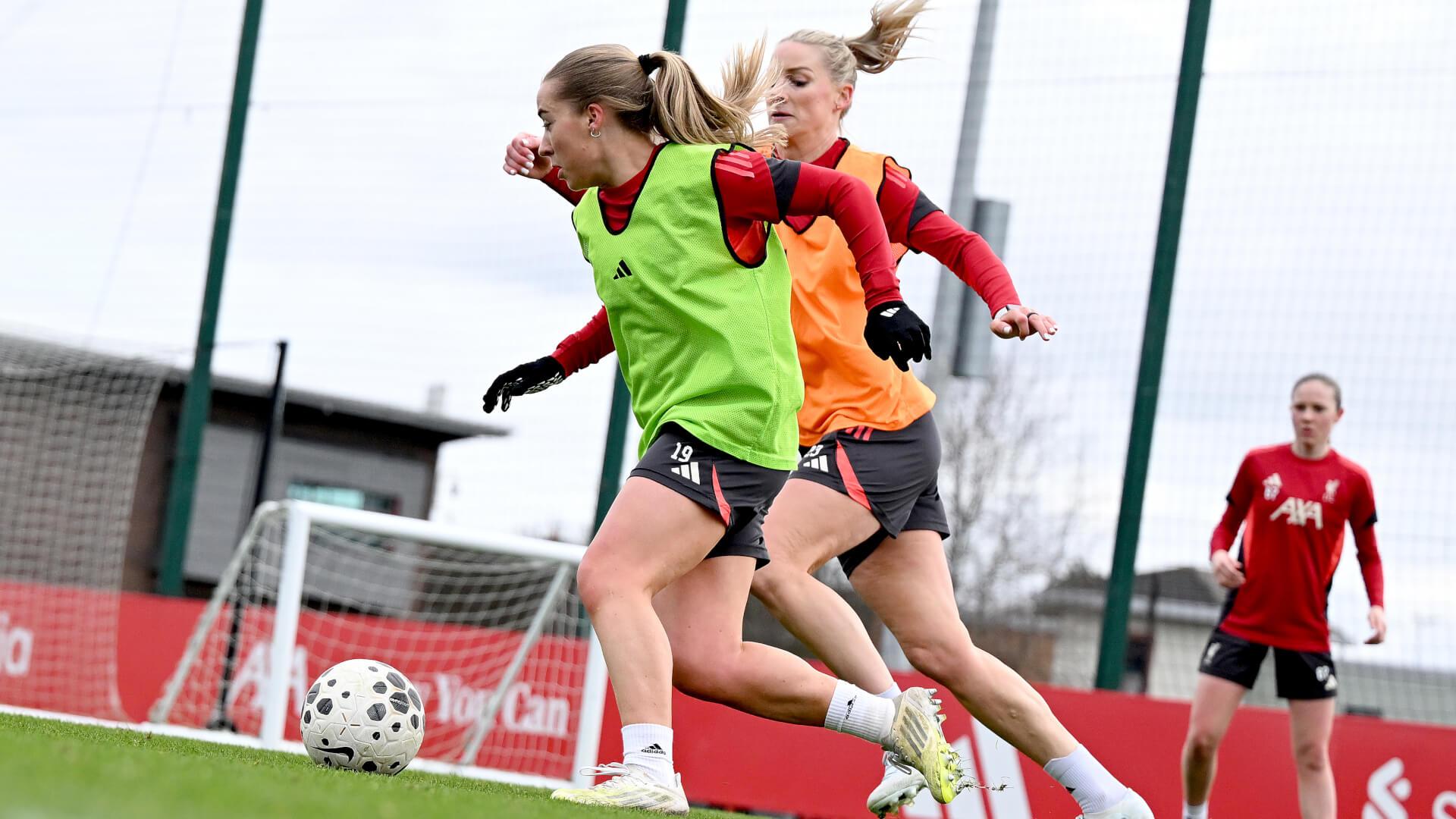 Training photos: Liverpool gear up for return to WSL action