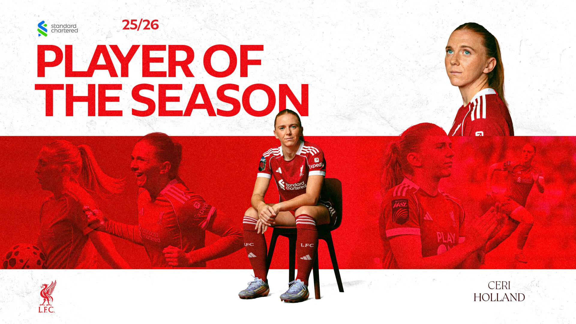 Ceri Holland voted Liverpool FC Women's Player of the Season