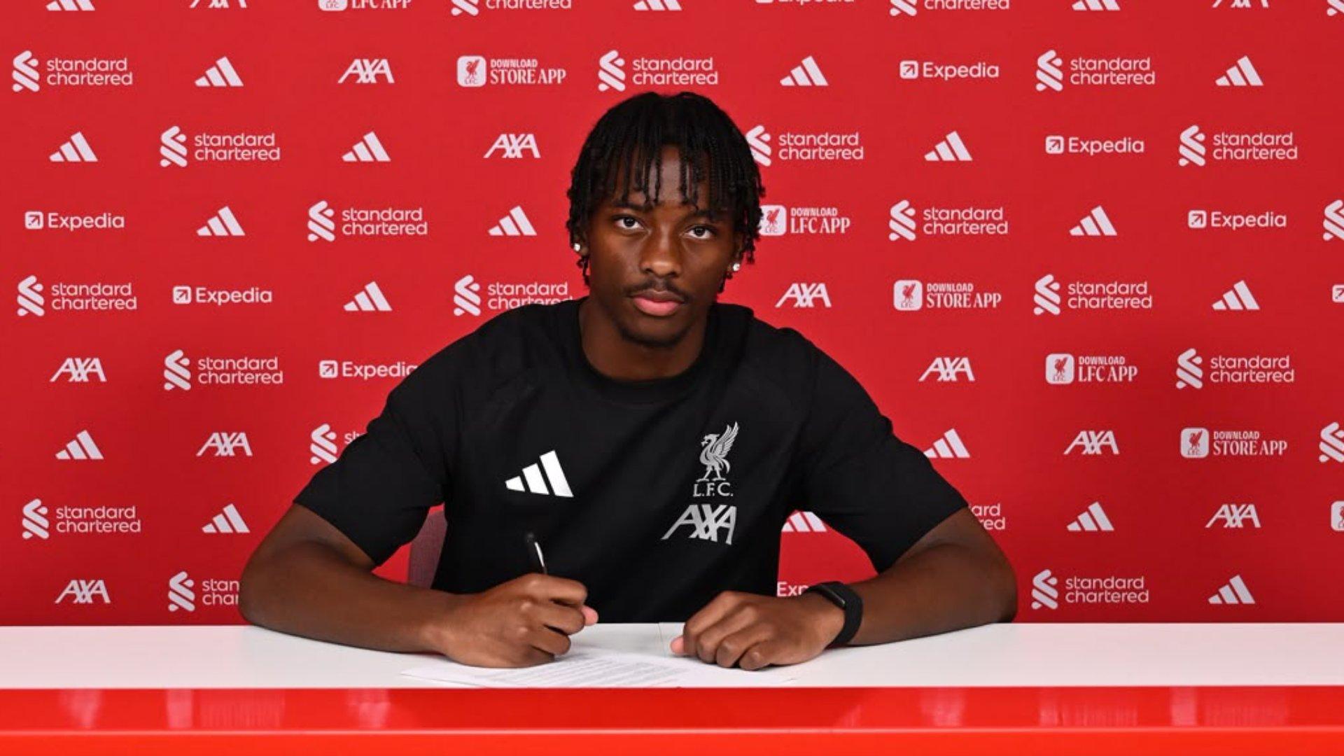 La'more Lee Forrester signs first professional contract with Liverpool FC