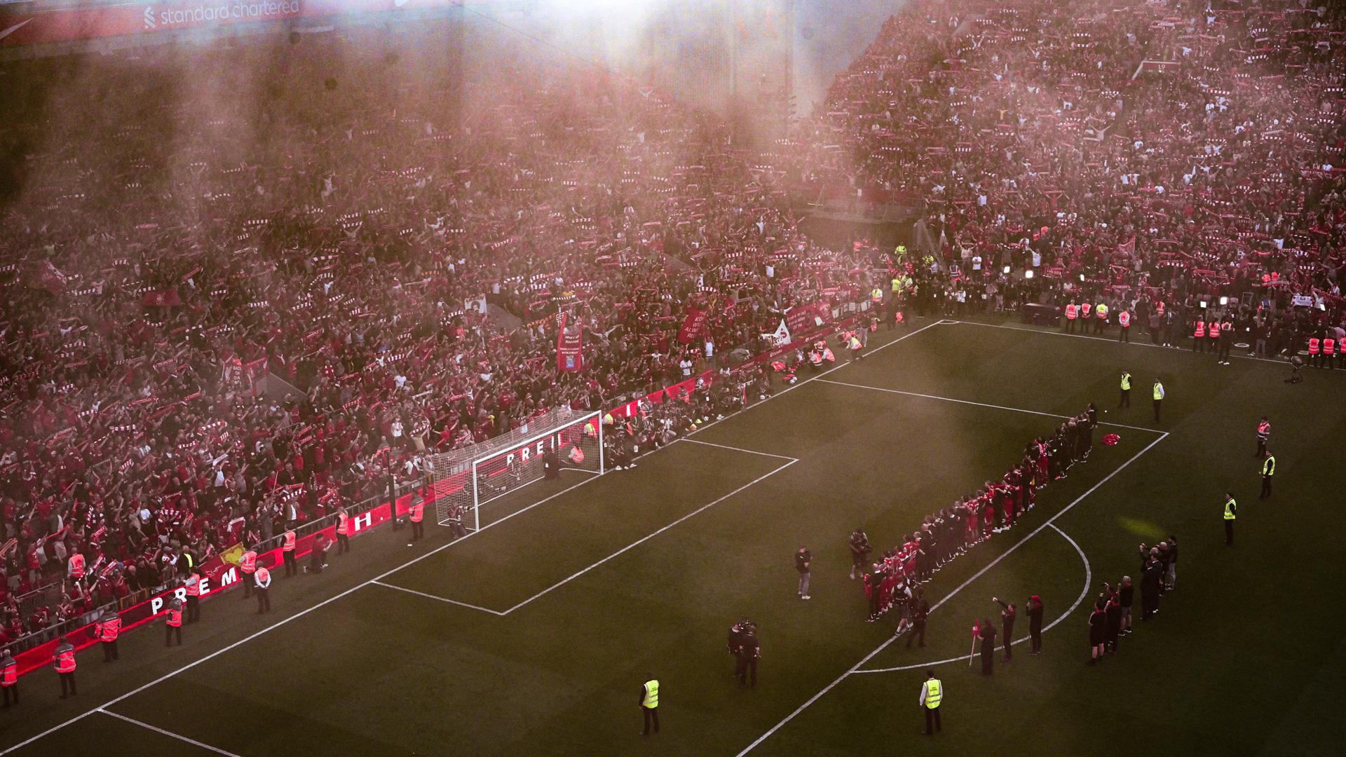 Watch: A title-toasting 'You'll Never Walk Alone' inside Anfield