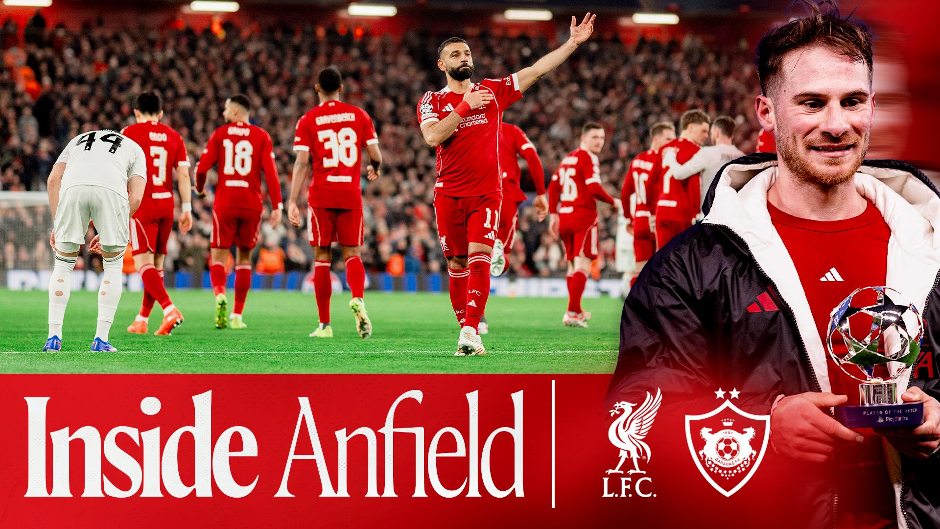 Inside Anfield: Behind the scenes as Liverpool hit six in Champions League