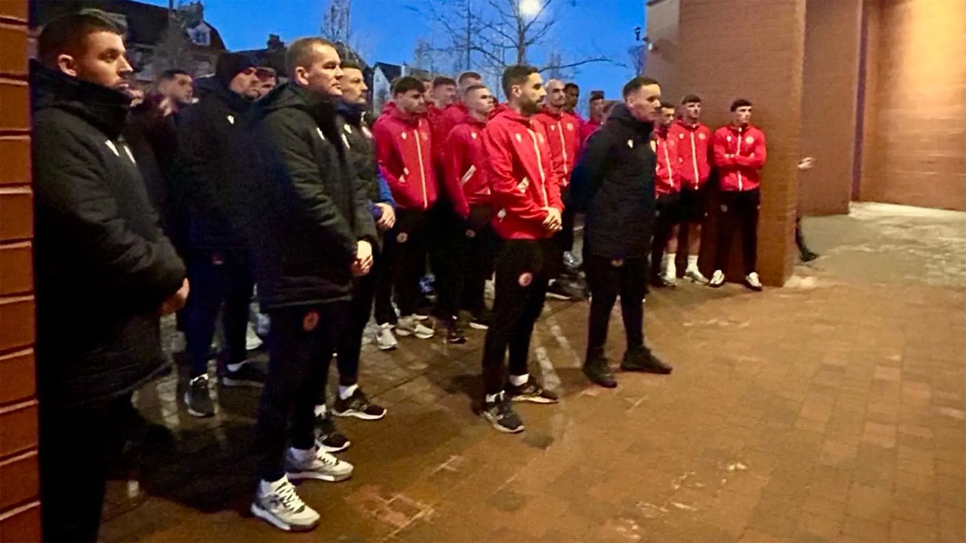 Accrington Stanley pay respects at Hillsborough Memorial