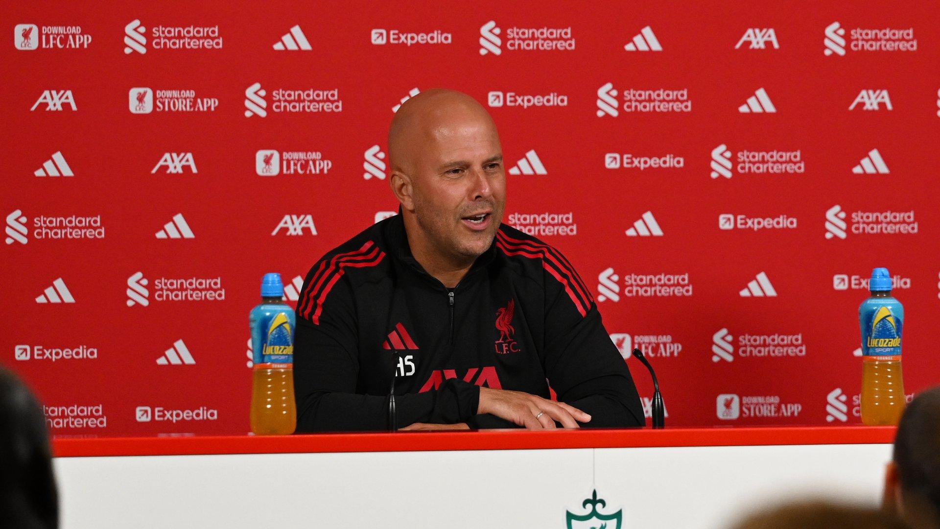 Arne Slot's pre-Sunderland press conference: 'They have shown a great mentality'