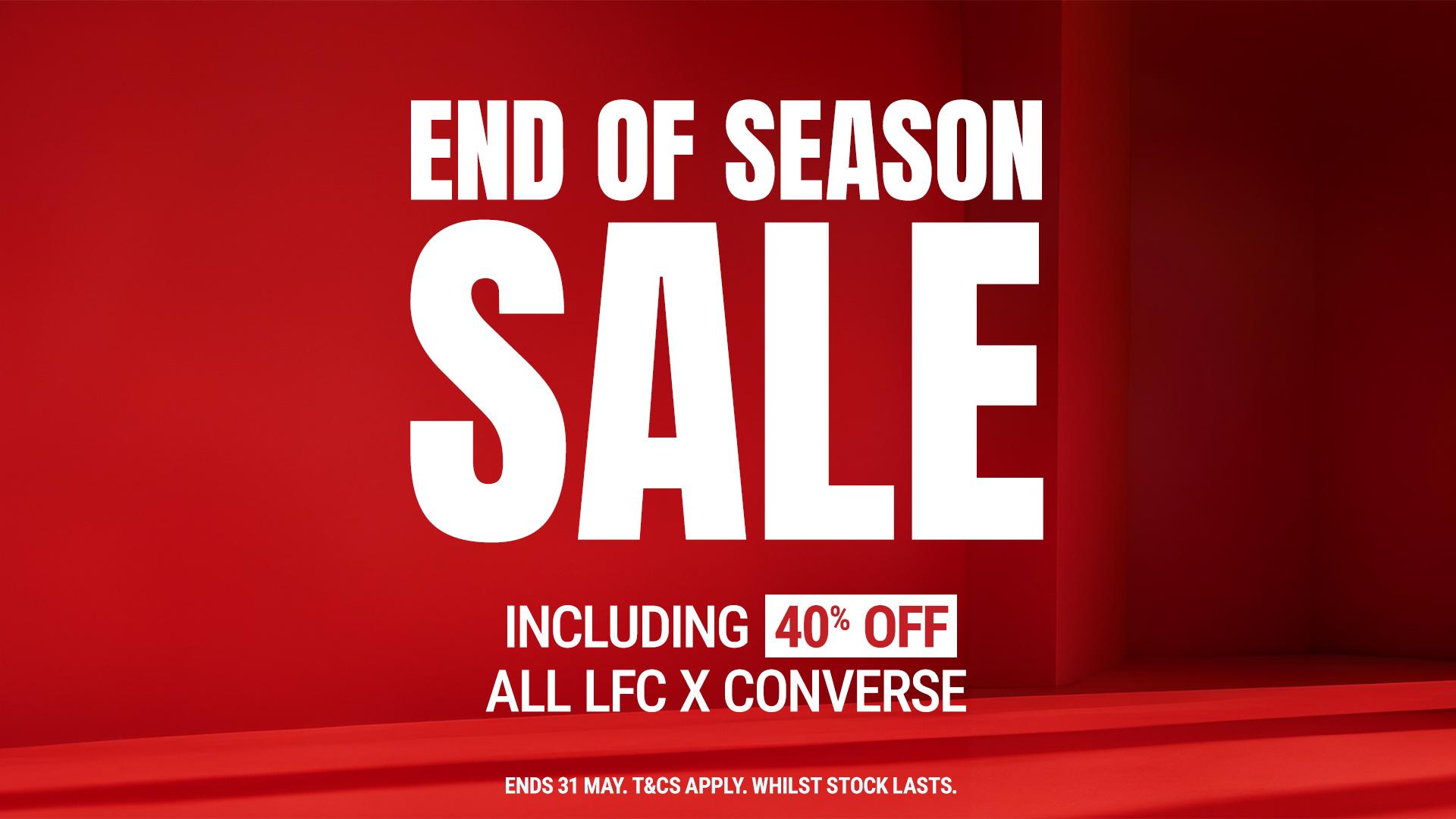 Get 40% off LFC x Converse range during end-of-season sale