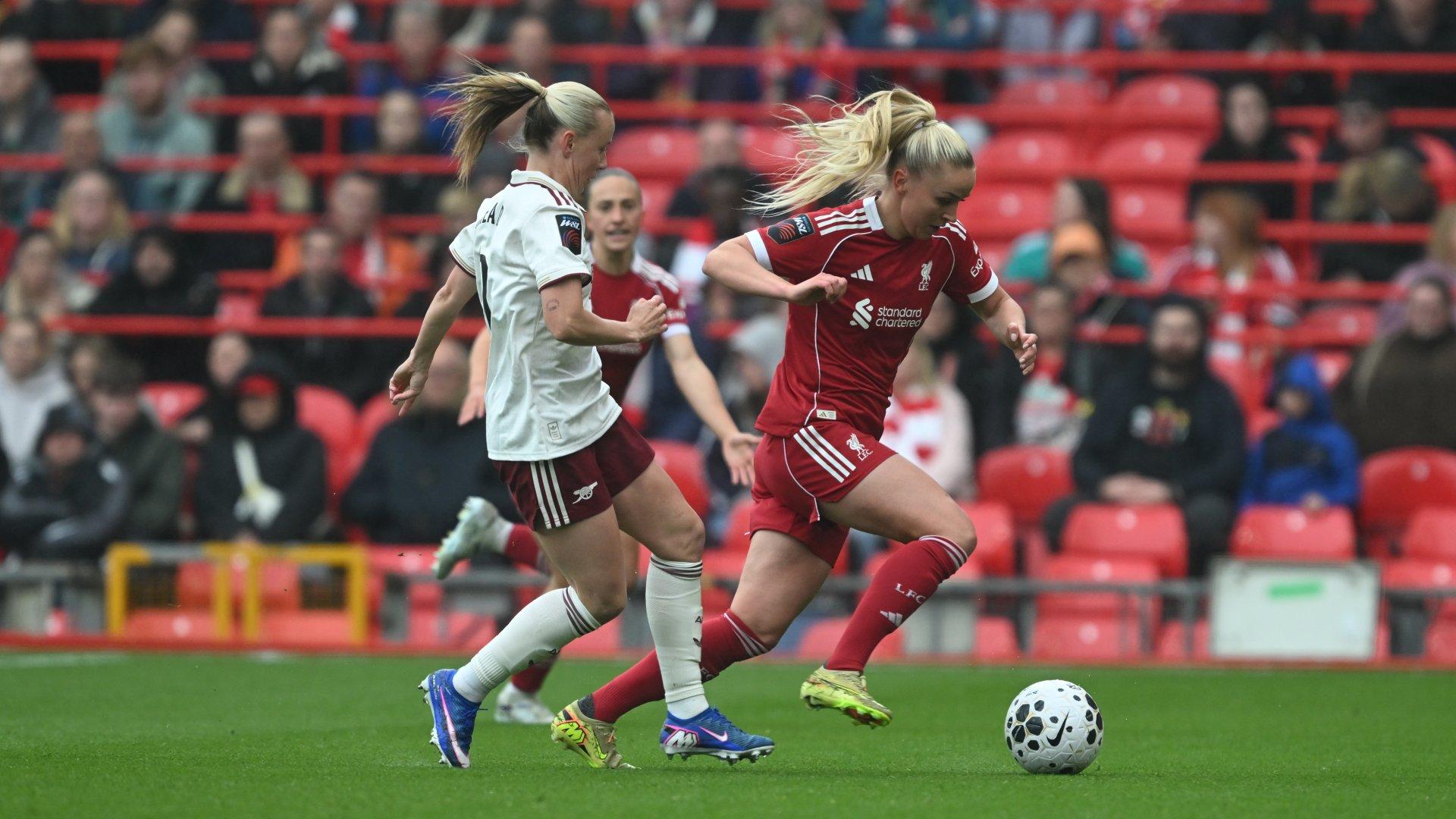 Liverpool beaten by Arsenal in WSL season finale at Anfield