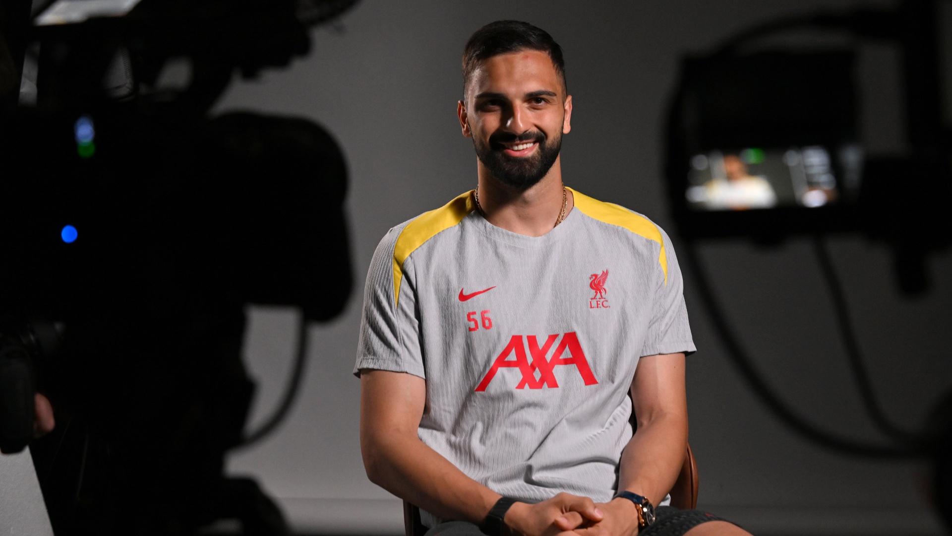 Watch Giorgi Mamardashvili's first interview as a Liverpool player