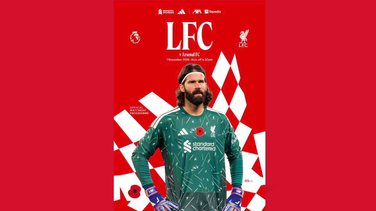 Arsenal matchday programme cover - 29/10/2026