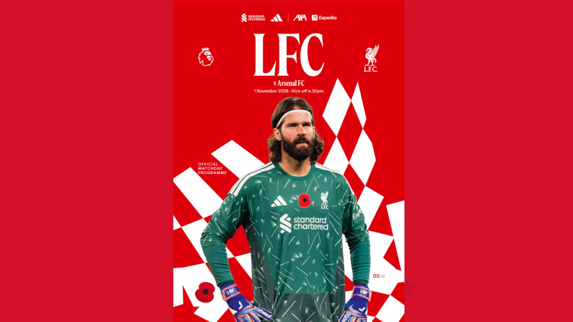 Arsenal matchday programme cover - 29/10/2026