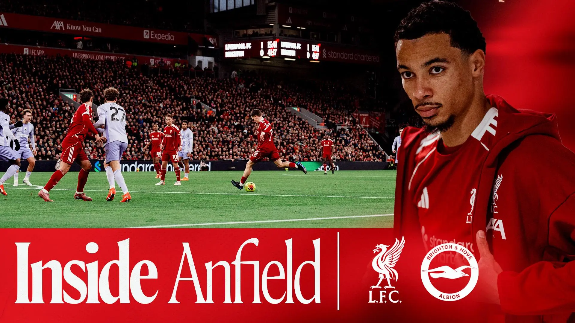 Inside Anfield: Watch unseen moments from Liverpool 2-0 Brighton