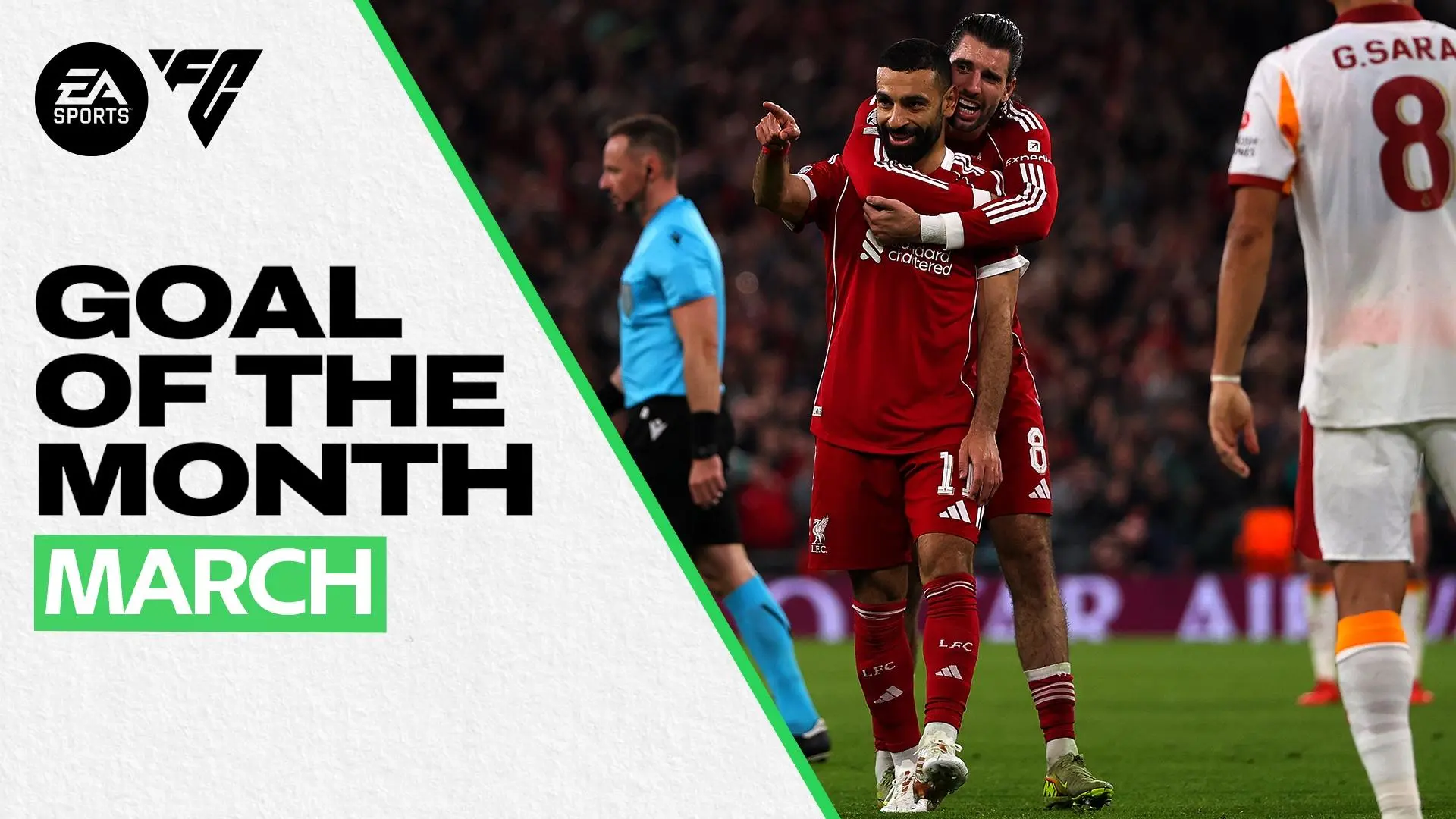 Mohamed Salah's Galatasaray curler voted LFC Goal of the Month